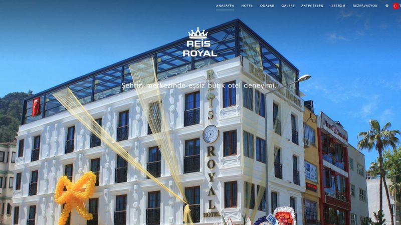 Reis Royal Hotel - otel yönetim yazılımı ve reklam yönetimi projesi
